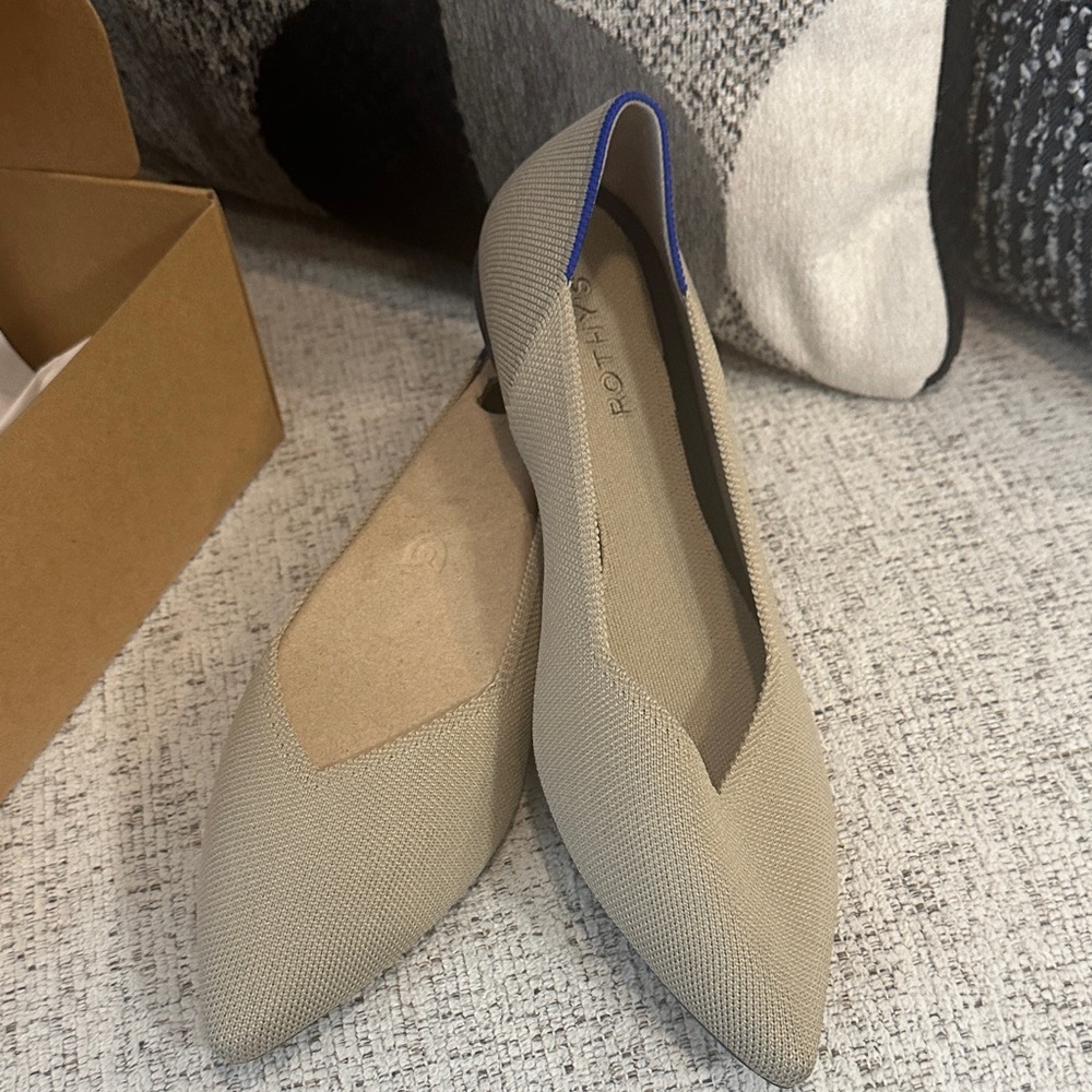 Rothy's Khaki The Point II Flats